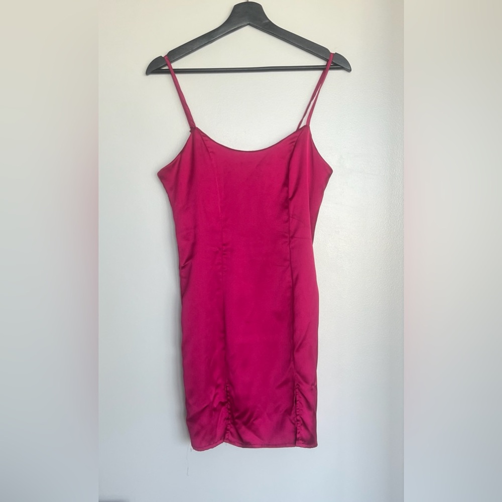 Vibrant Pink Slip Dress